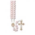  PINK BEAD CORD ROSARY (10 PC) 
